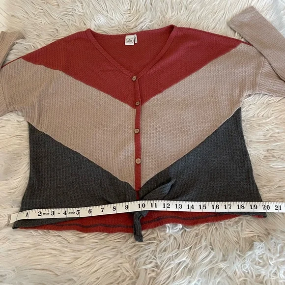 Paper Crane | Tie Front Top - Picture 8 of 12